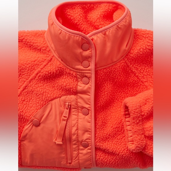 Free People Hit The Slopes Jacket Neon Coral - Picture 5 of 9